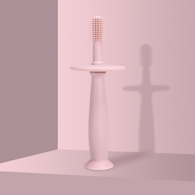 Wholesale Customized New Design Eco Friendly Baby Silicone BPA Free Soft Toothbrush With Box